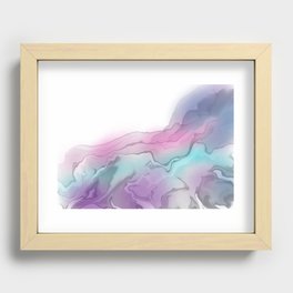 Colourful Alcohol Ink Art Recessed Framed Print