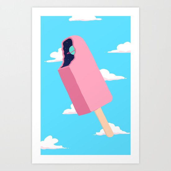 Creamsicle To Another Dimension... Art Print