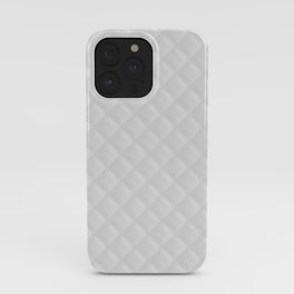 Bright White Stitched and Quilted Pattern iPhone Case | Fashionable, Wedding, Graphicdesign, Stitched, Diamondpattern, Diagonal, Diamondquilt, Quilted, Handbags, Luscious 