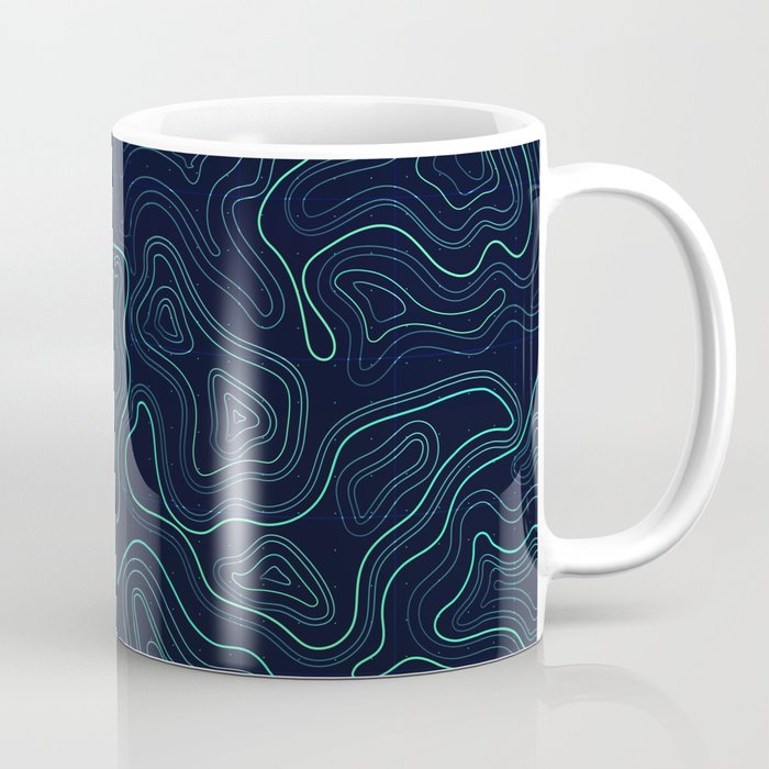 topographic background Coffee Mug