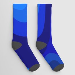 Blue Abstract Art Colorful Blue Shades Design Socks | Blue, Cute, Blueabstract, Paint, Mix, Background, Gifts, Giftideas, Abstract, Graphicdesign 