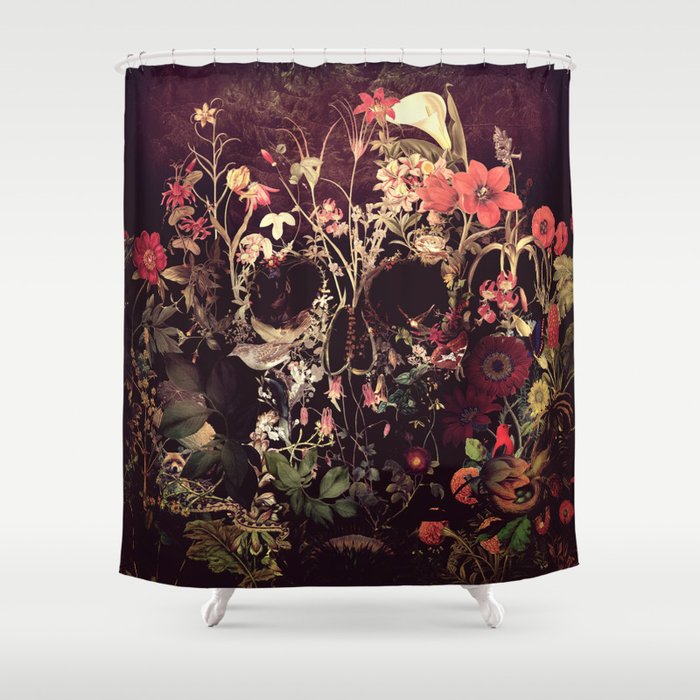 Bloom Skull Shower Curtain By Aligulec Society6