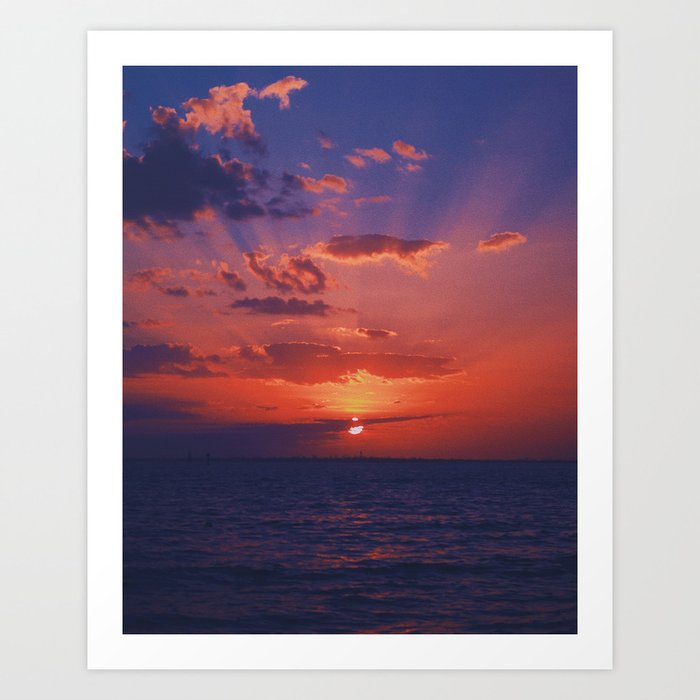 sanibel sunset Art Print
