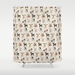 Vintage Goat All-Over Fabric Print Shower Curtain
