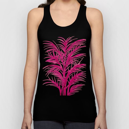 Pink Palms Unisex Tank Top