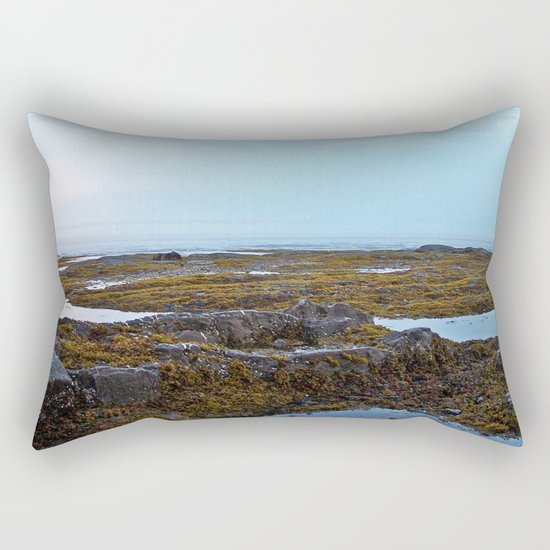 Tidal Shelf and the Fog Rectangular Pillow