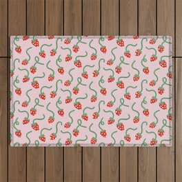 Curly Strawberry pattern  Outdoor Rug