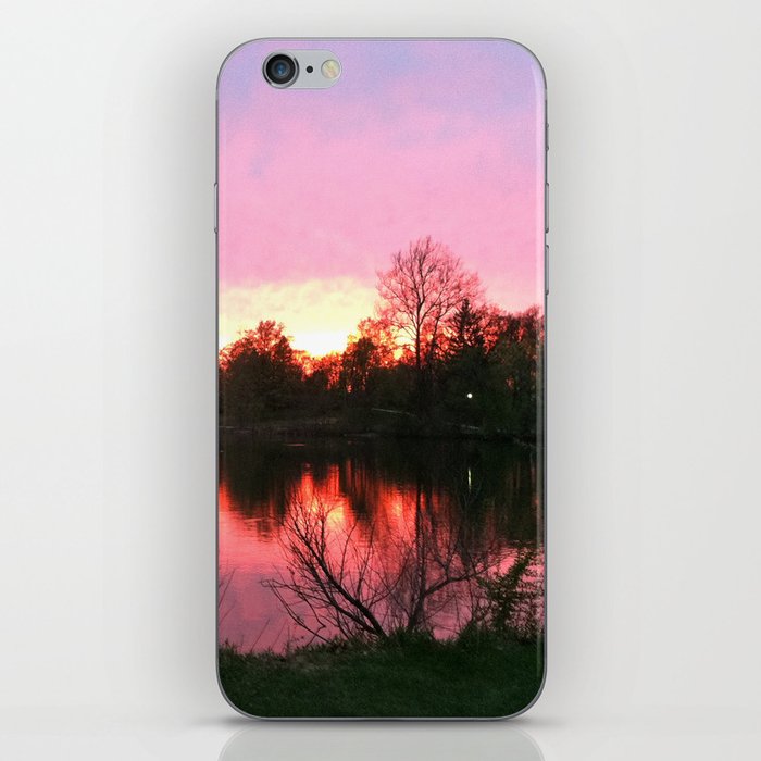 Sunset on St. Mary’s Lake Notre Dame iPhone Skin