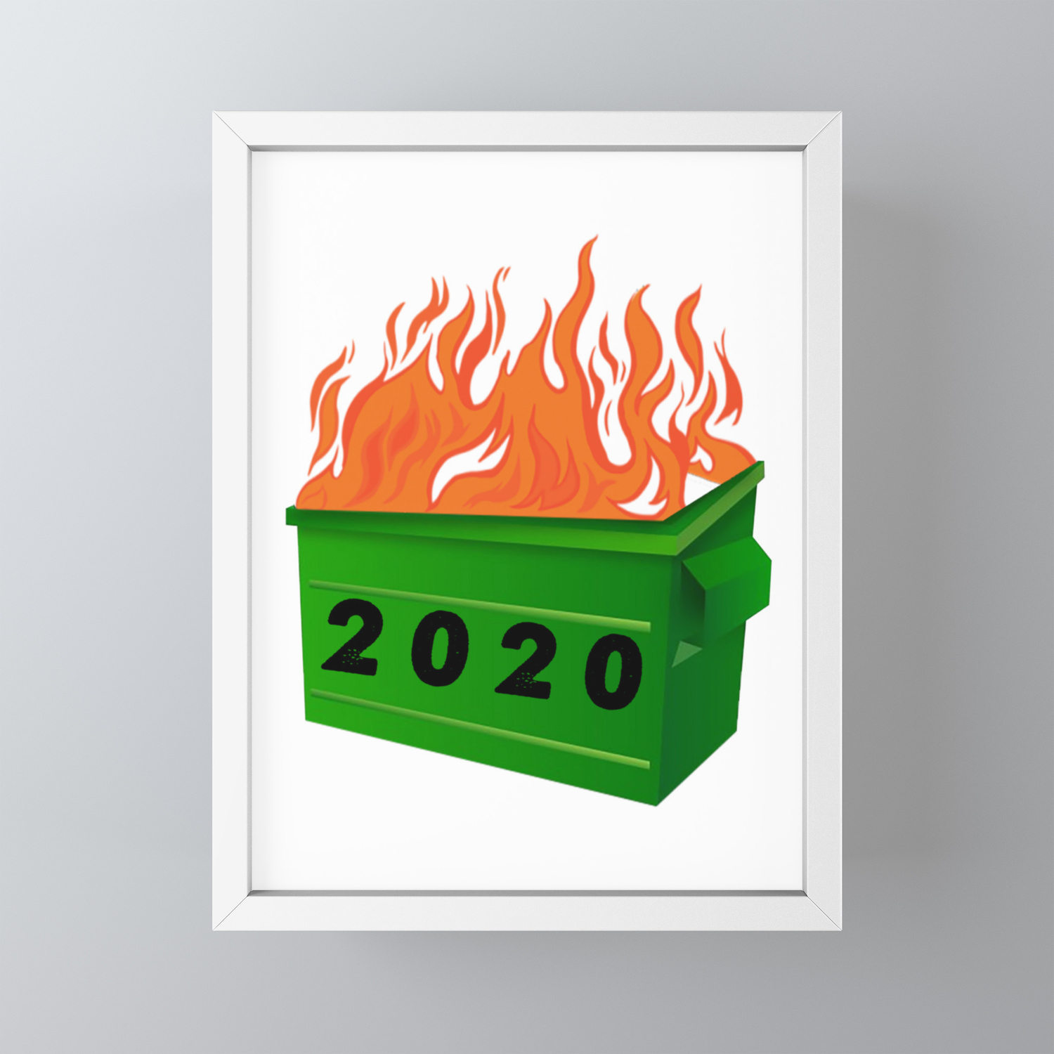 Dumpster Fire 2020 Funny Meme Viral Quarantine Framed Mini Art Print By Safidev Society6