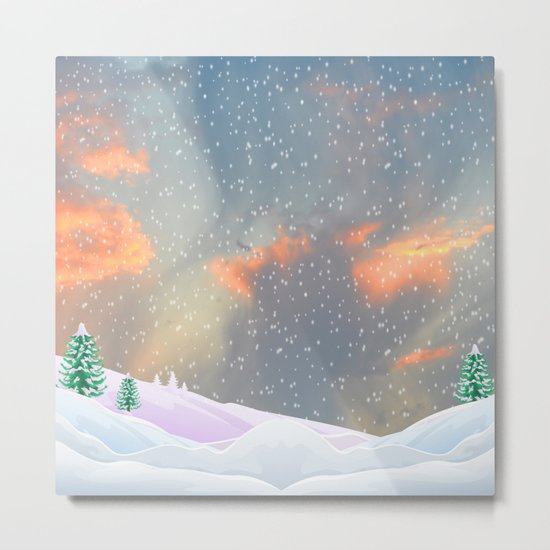 My Snowland | Christmas Spirit Metal Print