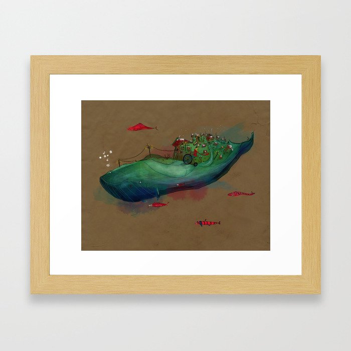 Whale Framed Art Print
