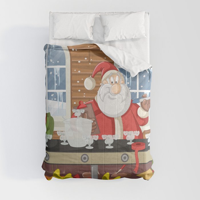 Griswold Toons 15 Santa Factory Comforter