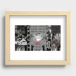 its all a mess Recessed Framed Print