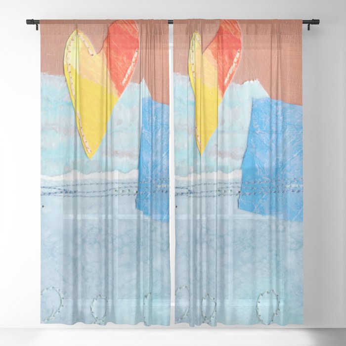 Love on the Water Sheer Curtain