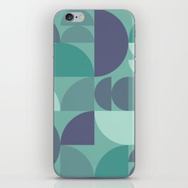 Geometry color arch shapes composition 4 iPhone Skin