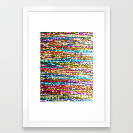 Rainbow Mosaic Framed Art Print By Jokevermeer Society6