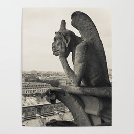 Gargoyle of Notre Dame Poster