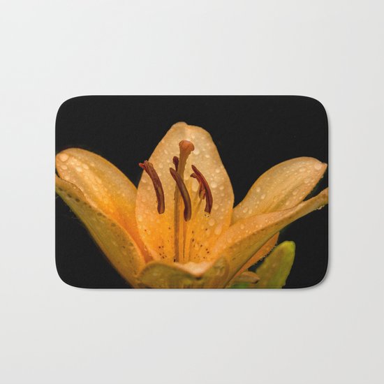 Yellow lily Bath Mat