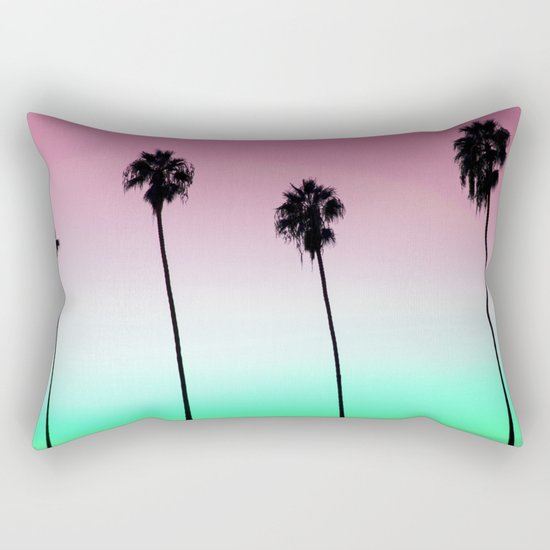 Pastel Palm trees Rectangular Pillow