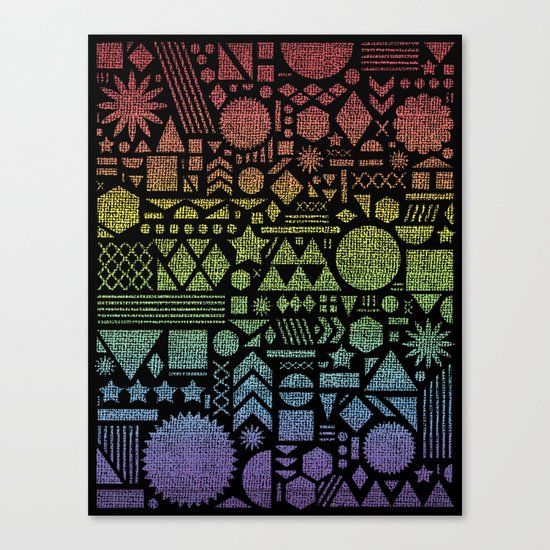 Modern Elements with Spectrum. Canvas Print