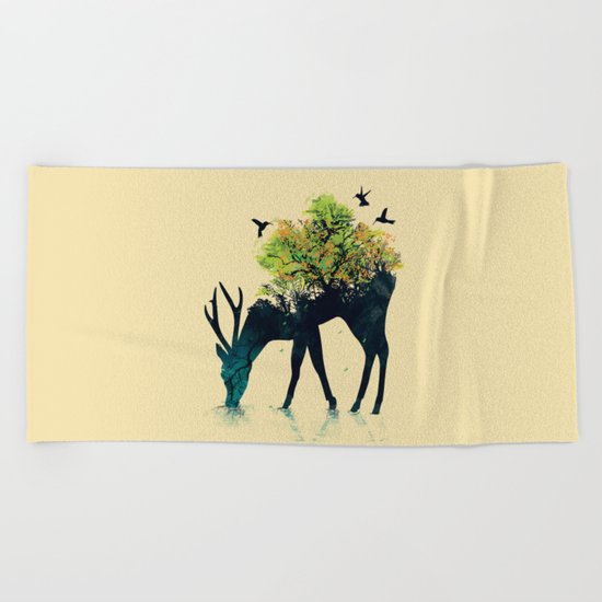 Watering (A Life Into Itself) Beach Towel