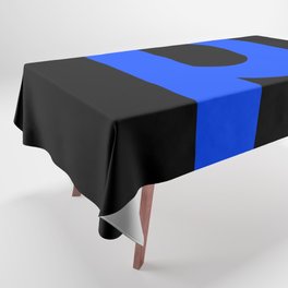 letter P (Blue & Black) Tablecloth