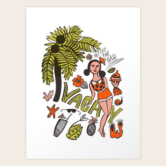 Vacay Art Print