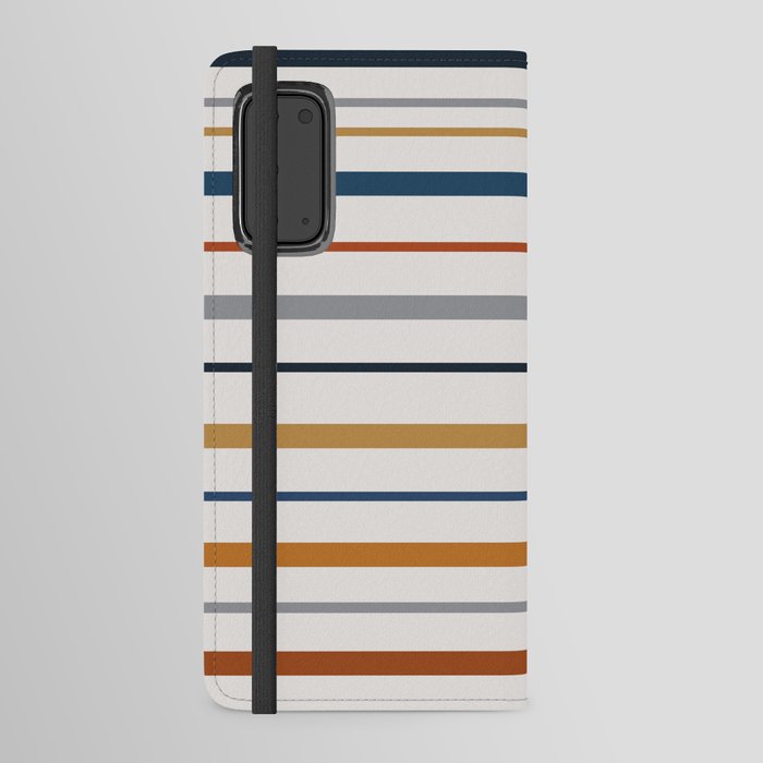 Simple minimal retro boho lines 2 Android Wallet Case