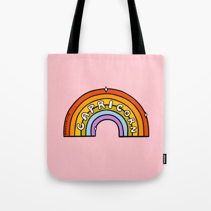 Capricorn Rainbow Tote Bag