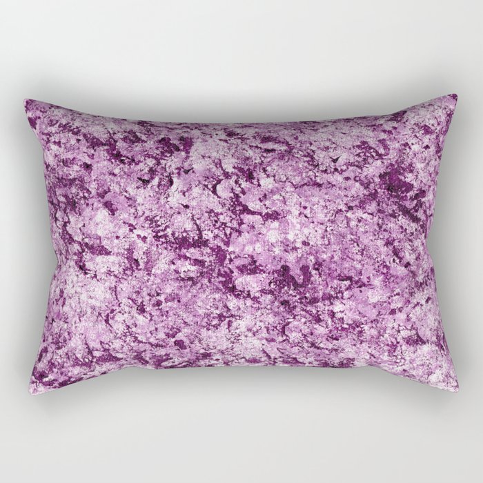 Purple Lavender White Sponge Painting Rectangular Pillow