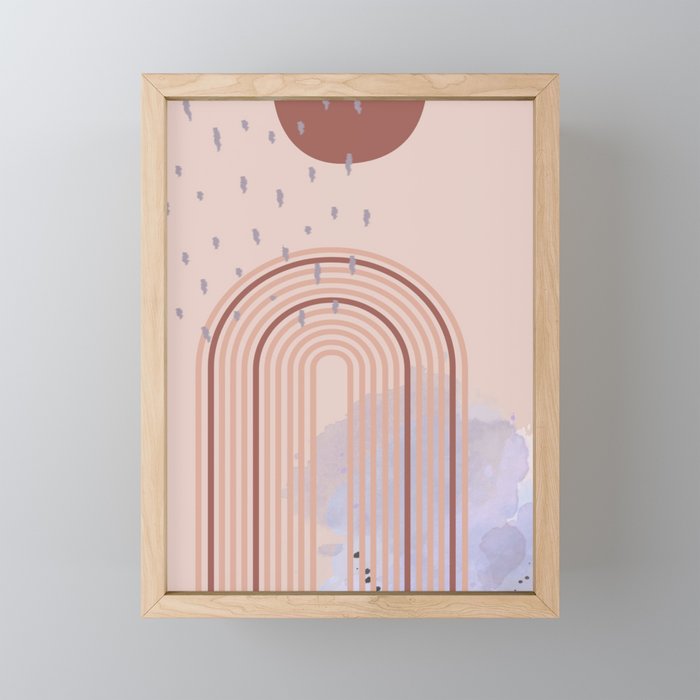 Ethereal in the Clouds  Framed Mini Art Print