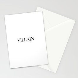Villain minimal logo Stationery Cards