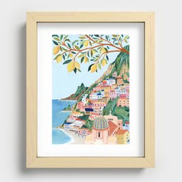 Positano, Italy Recessed Framed Print