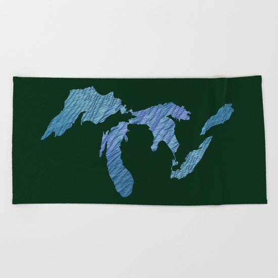 Great Lakes Beach Towel