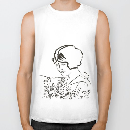 girl vintage Biker Tank