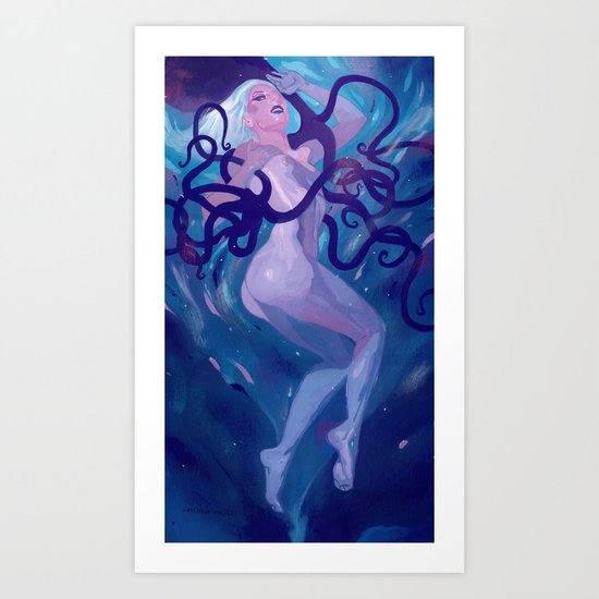 Octopus Queen Hannah Art Print