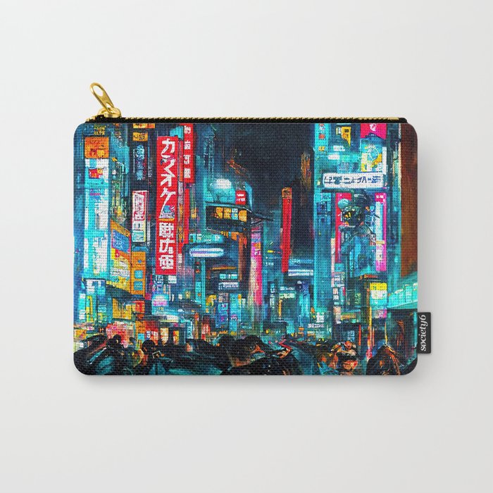 Streets of Tokyo at night Carry-All Pouch