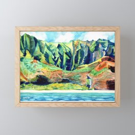 Kauai's Na Pali Coast Framed Mini Art Print