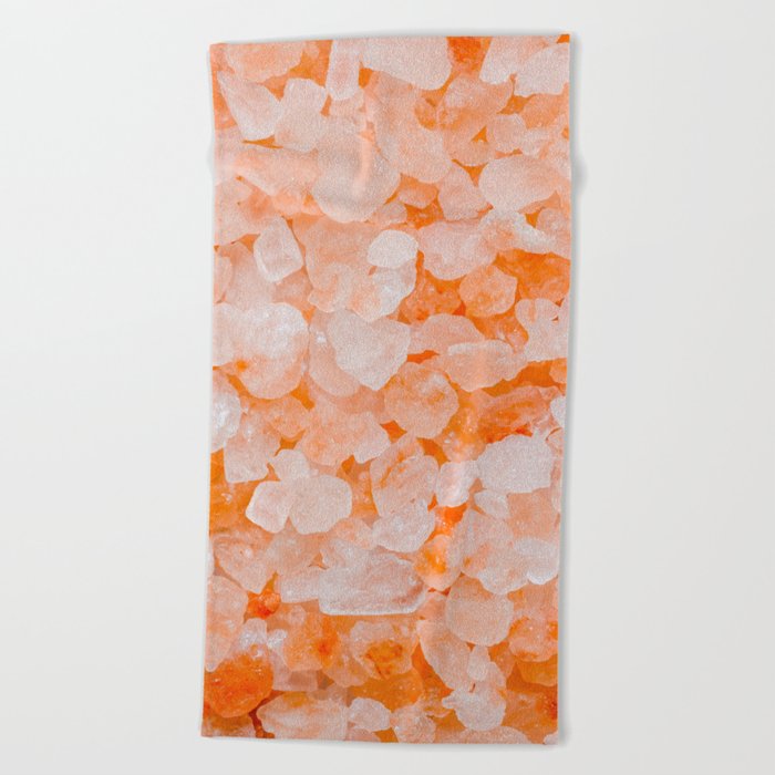 Himalayan Salt Rock Crystals Photograph Pattern Beach Towel