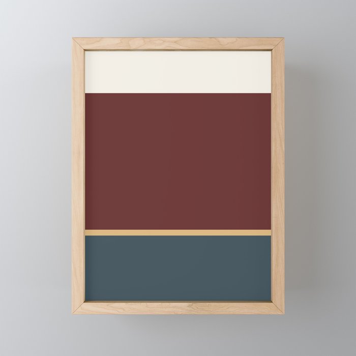 Contemporary Color Block XLI Framed Mini Art Print
