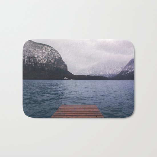 Cloudy Lake Bath Mat