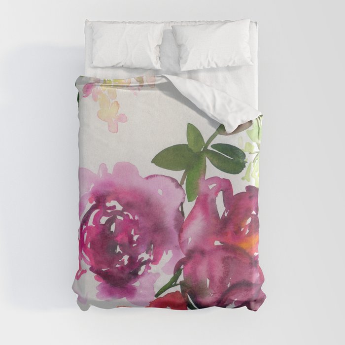 the pink flowers N.o 5 Duvet Cover