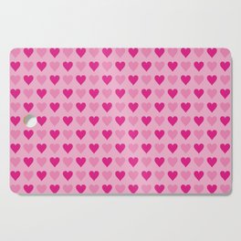 Pink Hearts No. 2 | Heart Pattern | Love Hearts | Patterns | Love | Romance | Valentines Cutting Board