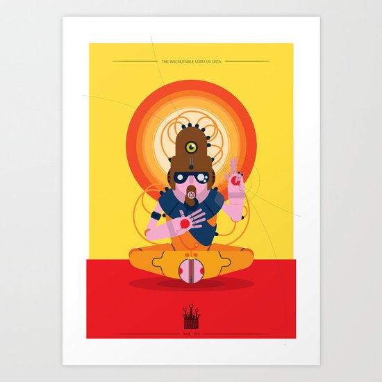 The inscrutable Lord ov Data Art Print