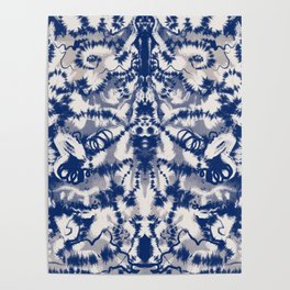Ultramarine symmetrical abstract 04 Poster