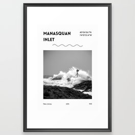 Where to Next: Manasquan Inlet Framed Art Print