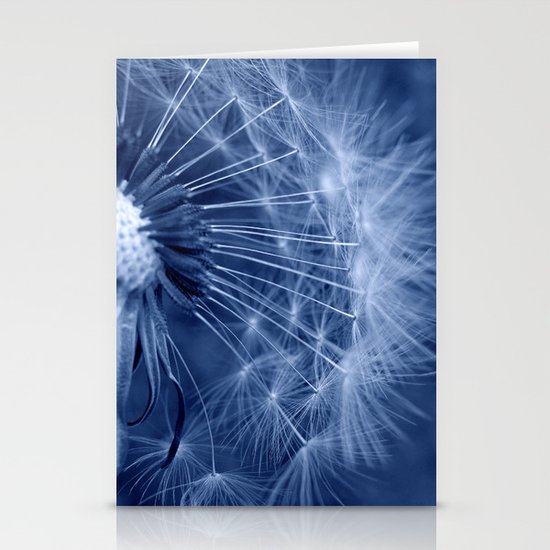 blue dandelion II Stationery Cards