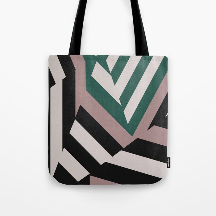 ASDIC/SONAR Dazzle Camouflage Graphic Design Tote Bag