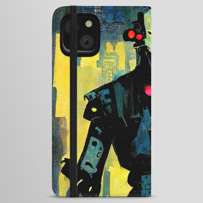 Robots among us iPhone Wallet Case