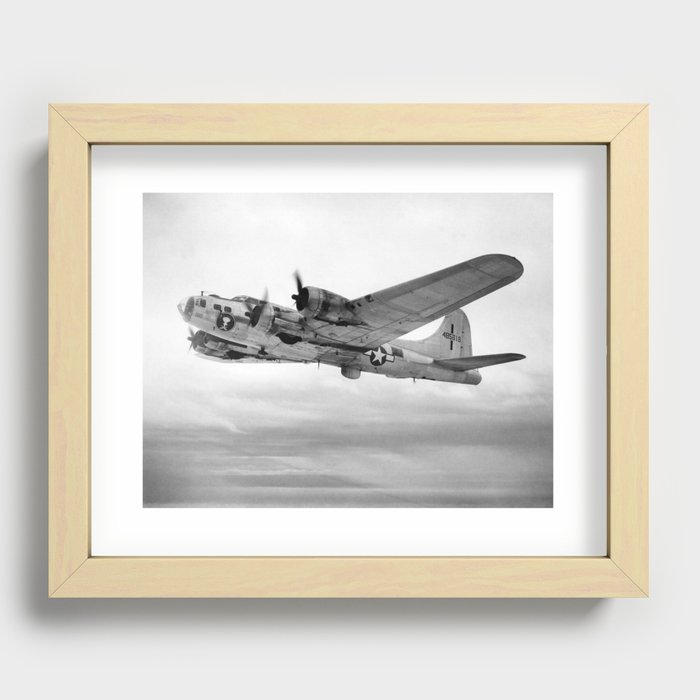 Boeing B-17 Flying Fortress In Flight Recessed Framed Print